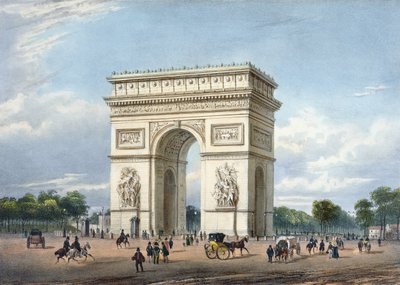 Der Arc de Triomphe und der Place de l